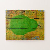 Groene peren Jigzaag Puzzle Yellow Wood Rustige vr Legpuzzel (Horizontaal)