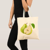 Groene peren tote bag (Voorkant (product))