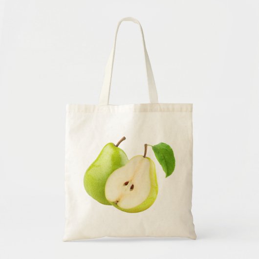 Groene peren tote bag (Voorkant)