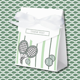Groene Perfect Match Tennis Koppels Bruiloftsfeest Bedankdoosjes