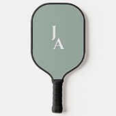 Groene Perfecte Match Koppel Bruiloft Pickleball Paddle (Achterkant)