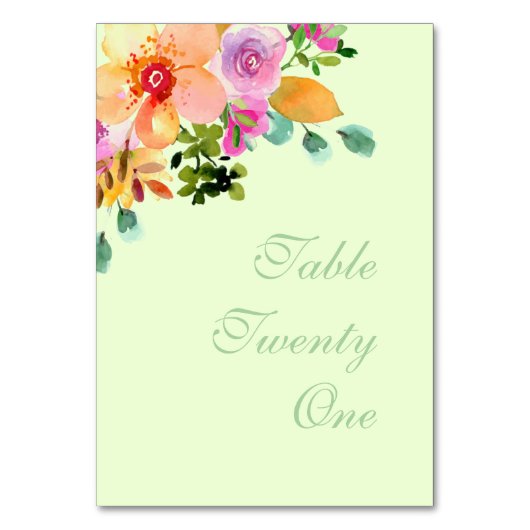 Groene perzik roze bloemboeket script bruiloft kaart (Achterkant)