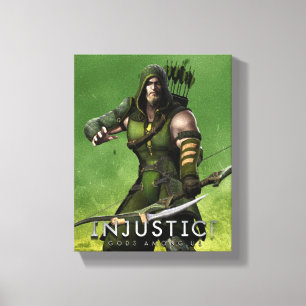 Groene Pijl Canvas Afdruk