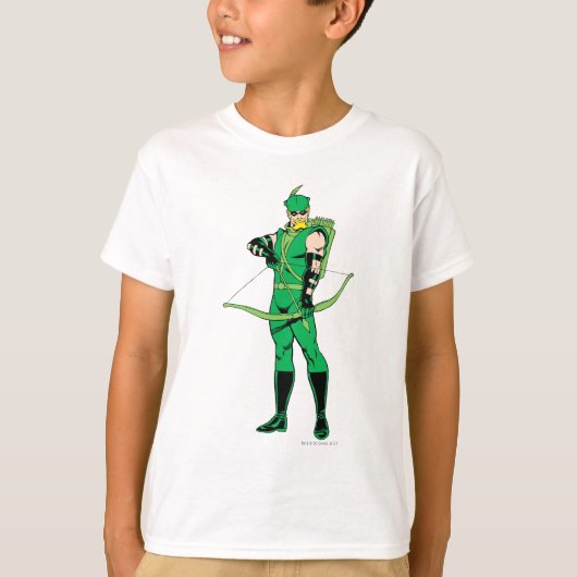 Groene Pijl die met Bow staat T-shirt (Voorkant)