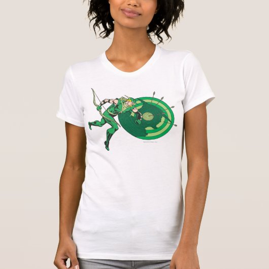 Groene Pijl met Doel 2 T-shirt (Voorkant)