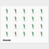 Groene Pijl met Doel Ronde Sticker (Vel)