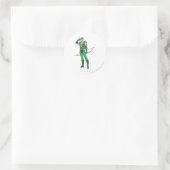 Groene Pijl met Doel Ronde Sticker (Tas)