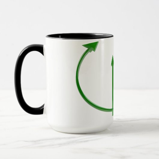 Groene pijlen verplaatsen. mok (Links)