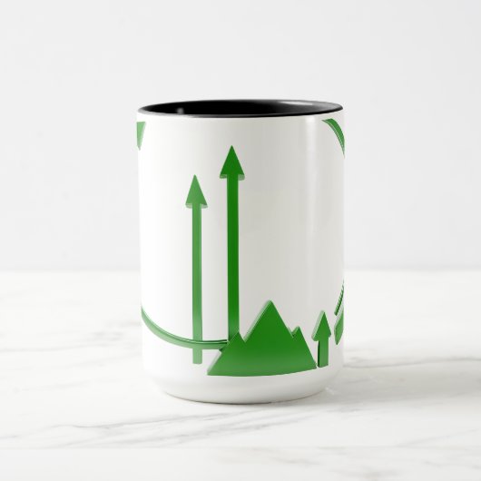 Groene pijlen verplaatsen. mok (Midden)
