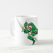 Groene pijlforellen koffiemok (Voorkant links)