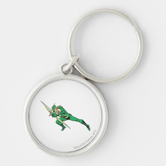 Groene pijlforellen sleutelhanger (Voorkant)