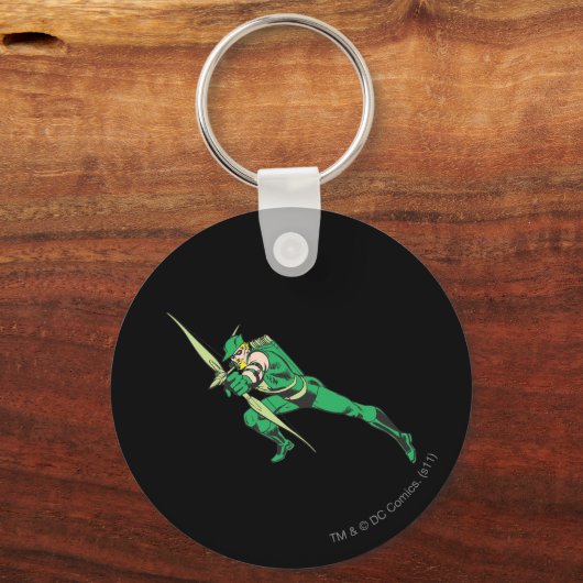 Groene pijlforellen sleutelhanger (Voorkant)