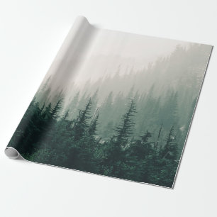 GROENE PIJNBOMEN OP FOGGIEZWEDER CADEAUPAPIER
