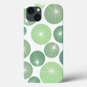 Groene Pinwheels 1950 iPhone 13 Hoesje