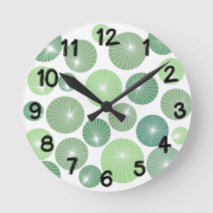 Groene Pinwheels 1950 Ronde Klok