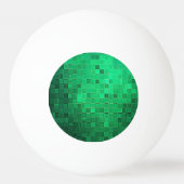 Groene Pixel Art | Drie sterren Ping Pong Ball (Achterkant)