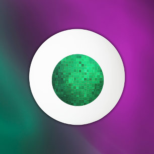 Groene Pixel Art   Drie sterren Ping Pong Ball