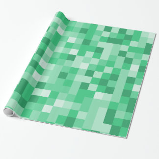 Groene pixels cadeaupapier