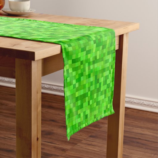 Groene Pixels Tafelloper (Voorbeeld)