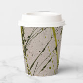 GROENE PLAID PAPIEREN BEKERS (Achterkant)