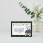 Groene plaid teddybeer boek aanvraag informatiekaartje (Staand voorkant)