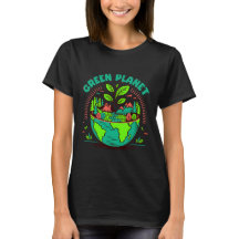 Groene Planeet Aarde Dag T-Shirt
