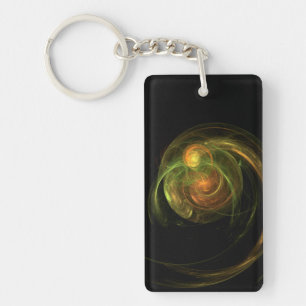 Groene Planeet Sleutelhanger