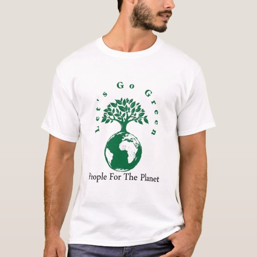 groene planeet t-shirt (Voorkant)