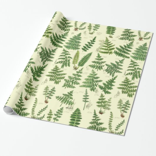  groene Planten Cadeaupapier (Uitgerold)