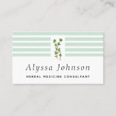 Groene Planten Kruidengeneeskunde Consultant Herba Visitekaartje (Voorkant)