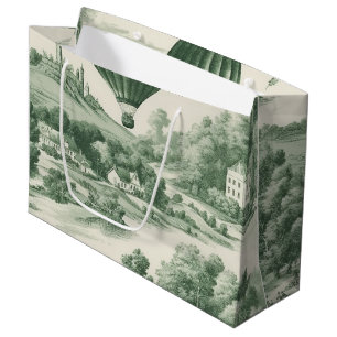 Groene Platteland Heet Luchtballon Toile (9) Groot Cadeauzakje