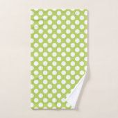 Groene poka Dots, Polka Dot Pattern, Stippen, gedo Bad Handdoek (Handdoek)