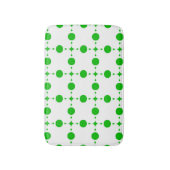 Groene poka Dots, Polka Dot Pattern, Stippen, gedo Badmat (Voorkant Verticaal)