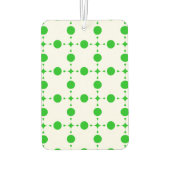 Groene poka Dots, Polka Dot Pattern, Stippen, gedo Luchtverfrisser (Achterkant)