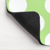 Groene poka Dots, Polka Dot Pattern, Stippen, gedo Muismat (Hoek)
