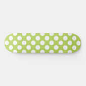 Groene poka Dots, Polka Dot Pattern, Stippen, gedo Skateboard (Horizontaal)