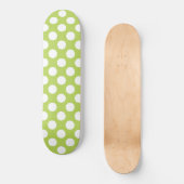 Groene poka Dots, Polka Dot Pattern, Stippen, gedo Skateboard (Voorkant)