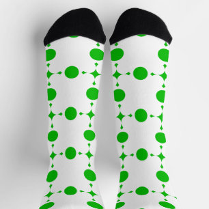 Groene poka Dots, Polka Dot Pattern, Stippen, gedo Sokken