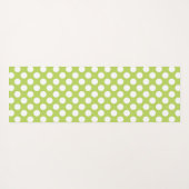 Groene poka Dots, Polka Dot Pattern, Stippen, gedo Yogamat (Achterkant (horizontaal))