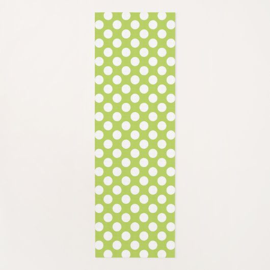 Groene poka Dots, Polka Dot Pattern, Stippen, gedo Yogamat (Voorkant)
