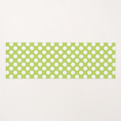 Groene poka Dots, Polka Dot Pattern, Stippen, gedo Yogamat (Voorkant (horizontaal))