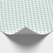 Groene poka stit Pattern Pattern Illustrator Cadeaupapier (Hoek)