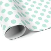Groene poka stit Pattern Pattern Illustrator Cadeaupapier (Rol Hoek)