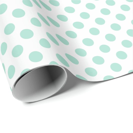 Groene poka stit Pattern Pattern Illustrator Cadeaupapier (Rol Hoek)