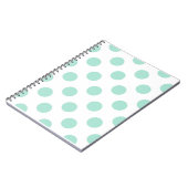 Groene poka stit Pattern Pattern Illustrator Notitieboek (Linkerzijde)