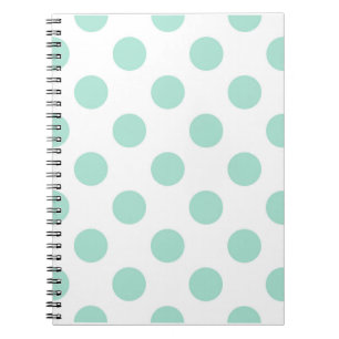 Groene poka stit Pattern Pattern Illustrator Notitieboek