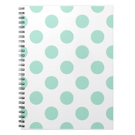 Groene poka stit Pattern Pattern Illustrator Notitieboek (Voorkant)