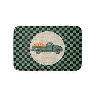  Groene Pompoen Vrachtwagen Badmat
