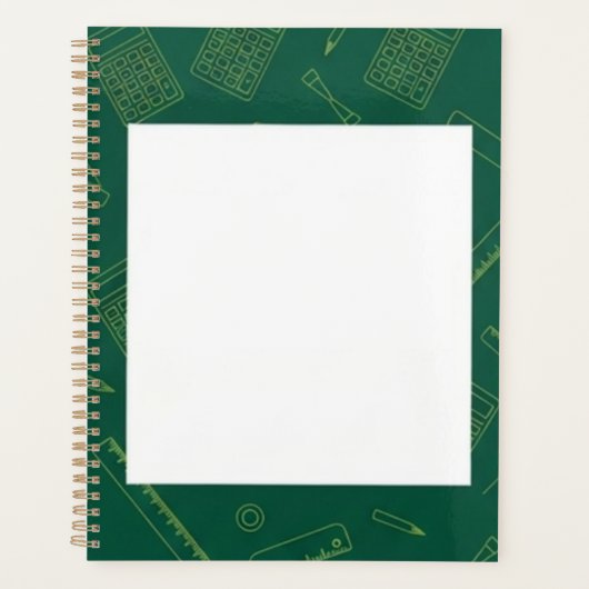 Groene presentatie planner (Voorkant)