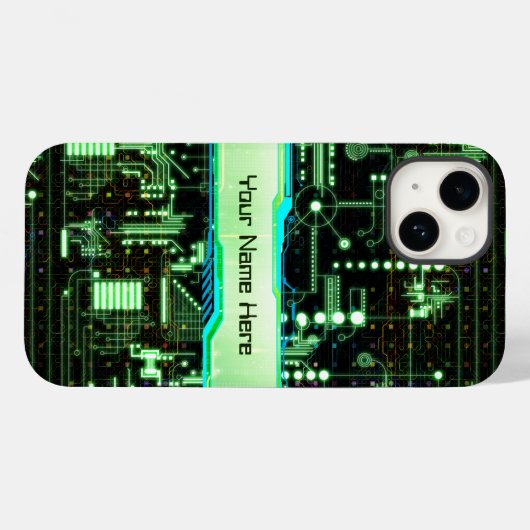 Groene  printplaat Case-Mate iPhone case (Achterkant (horizontaal))